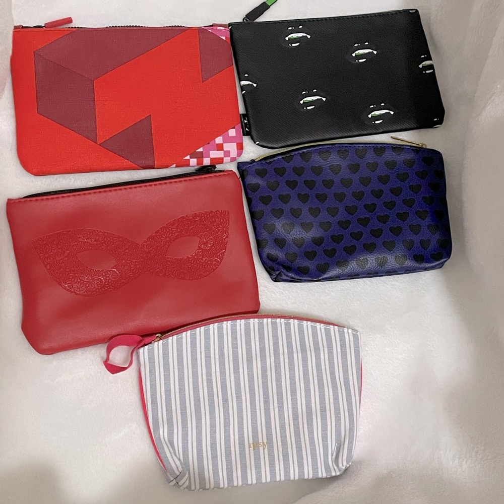 3/$10  Ipsy make up travel bag lot - set of 5
